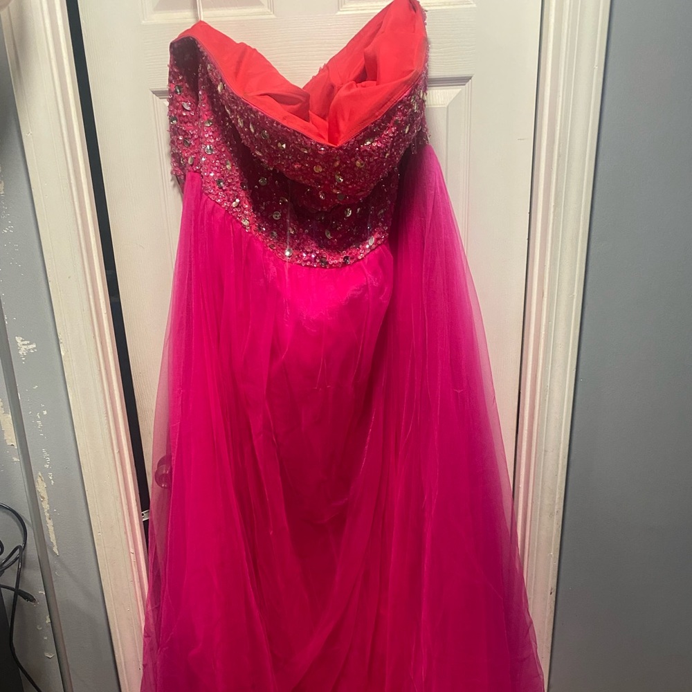 Pink prom and evening gown